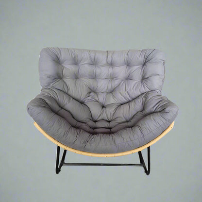 Cozy Rocking Chair for Two – Indoor/Outdoor Lounge Chair with Cushions for Patio & Home Seating