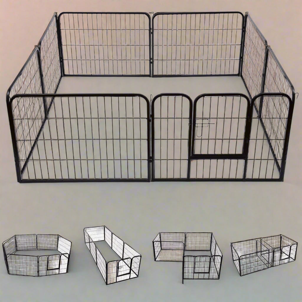 Heavy Duty Pet Playpens – 4 & 8 Panel Enclosures for Dogs, Cats & Small Pets | Indoor & Outdoor Use