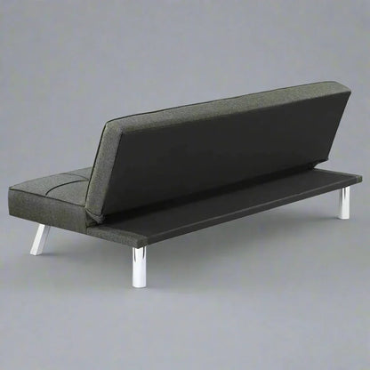 Modern Futon Metal Frame Sofa Bed Sleeper – Convertible Lounger & Bed for Small Spaces