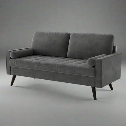 New 69.7" Modern Velvet Sofa – Upholstered Living Room Couch with Tufted Back | Model BT2555